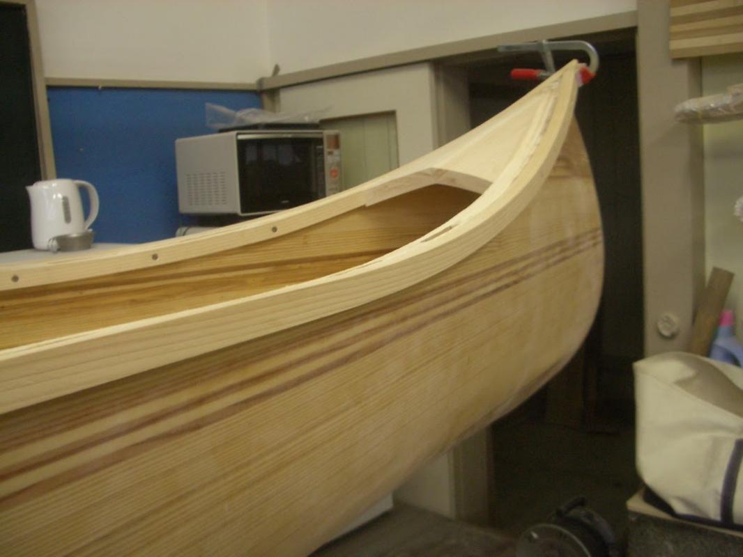 おくたマルシェで、手作りのウッドカナディアンカヌーを展示 「Mountscape Canoe Craft」 | イマタマ