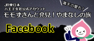 JR東日本 八王子支社公式アカウント ＼満点の星も！／ モモずきんと発見！やまなしの旅 Facebook