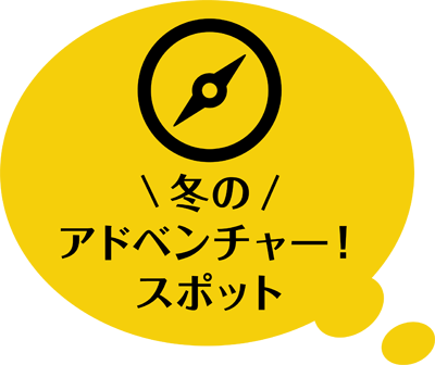 冬のアドベンチャー!スポット